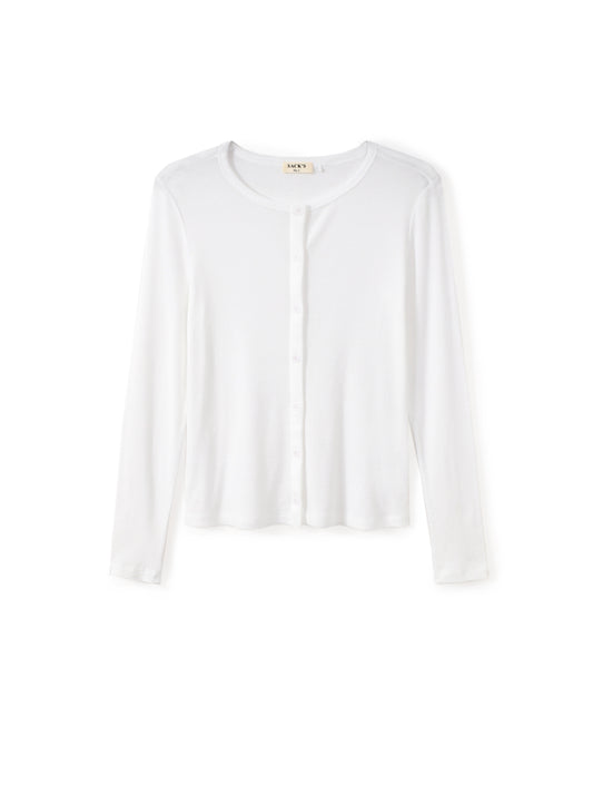 Cardigan with tulle trim