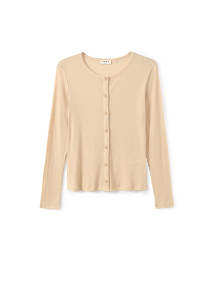 Cardigan with tulle trim