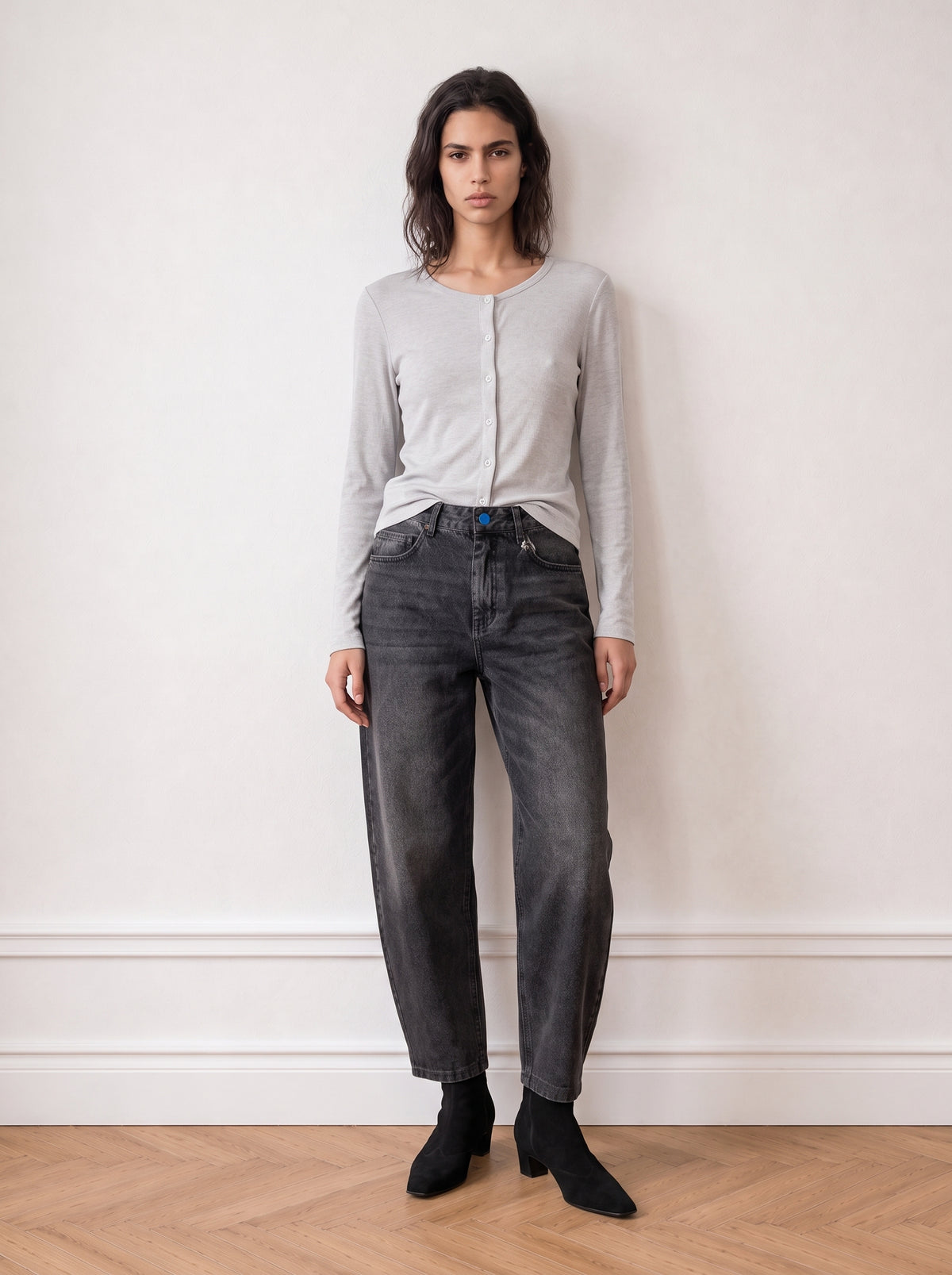 טופ קרדיגן עם עיטור טול