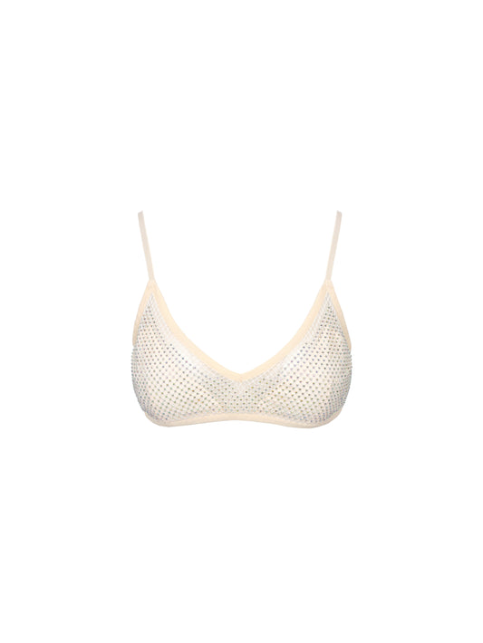 Embellished Stone Bra