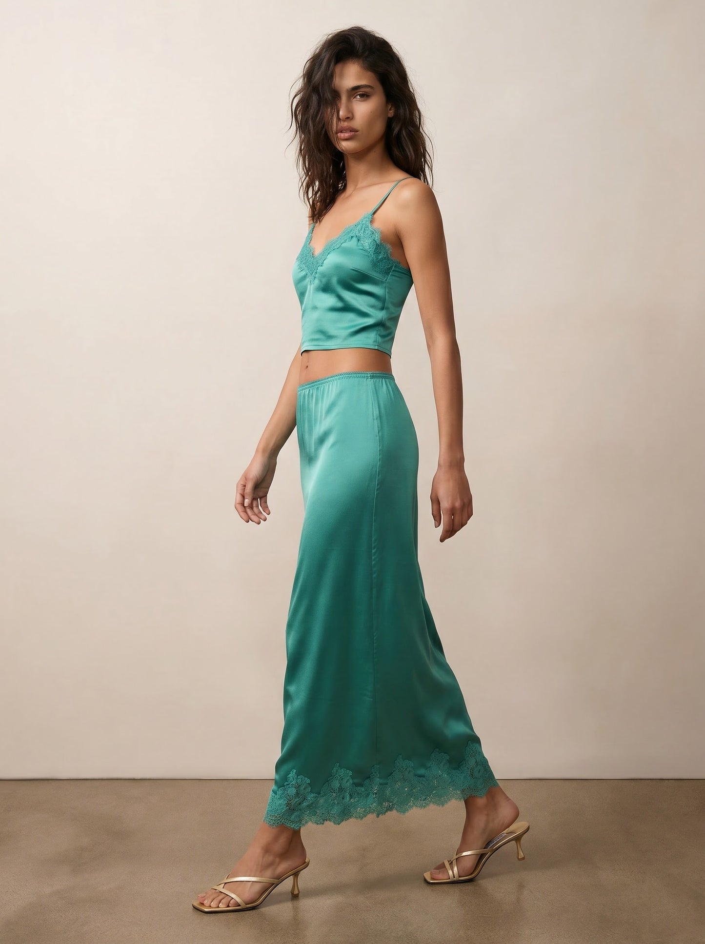 Lace skirt and tank top set