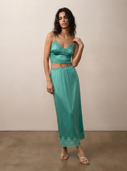 Lace skirt and tank top set