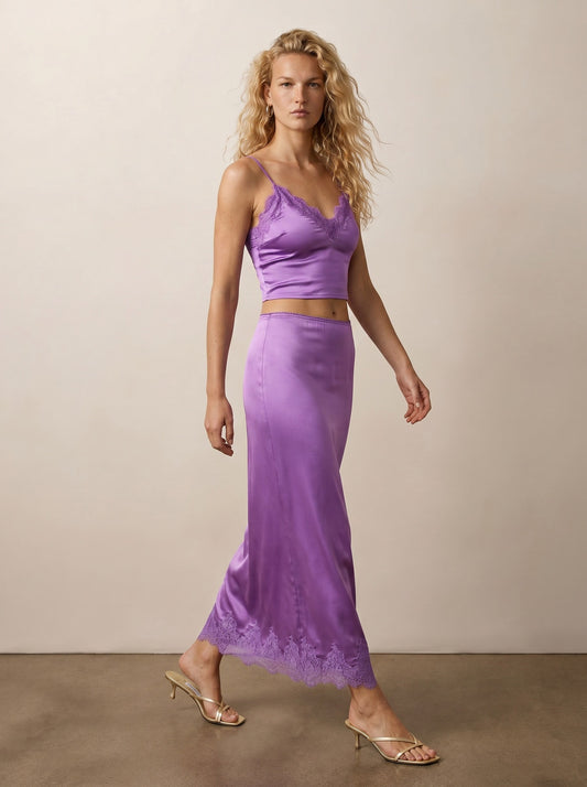 Lace skirt and tank top set
