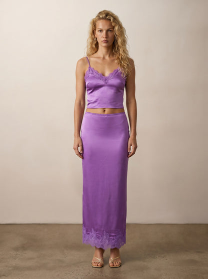 Lace skirt and tank top set