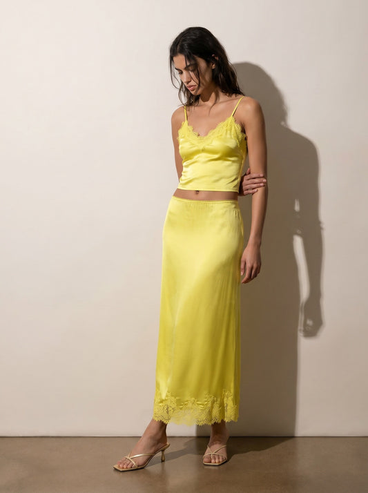Lace skirt and tank top set