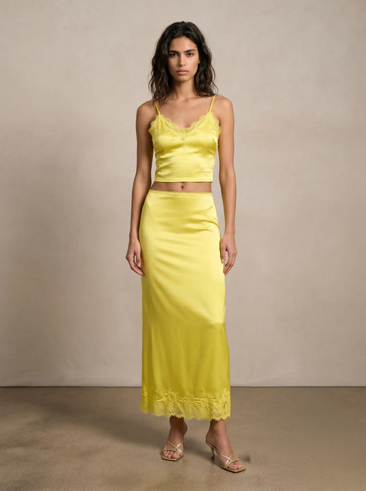 Lace skirt and tank top set