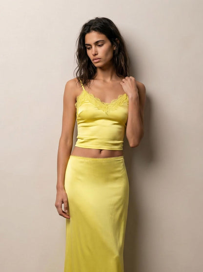 Lace skirt and tank top set