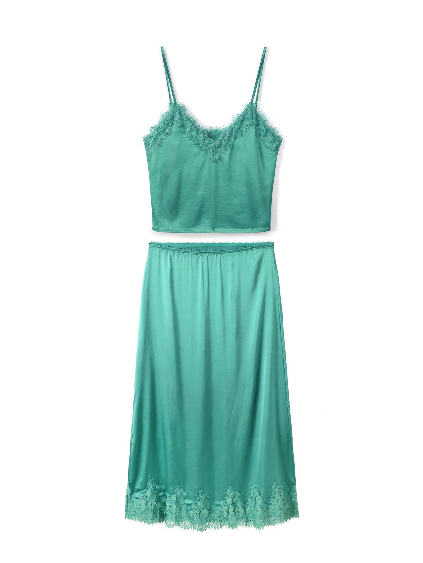 Lace skirt and tank top set