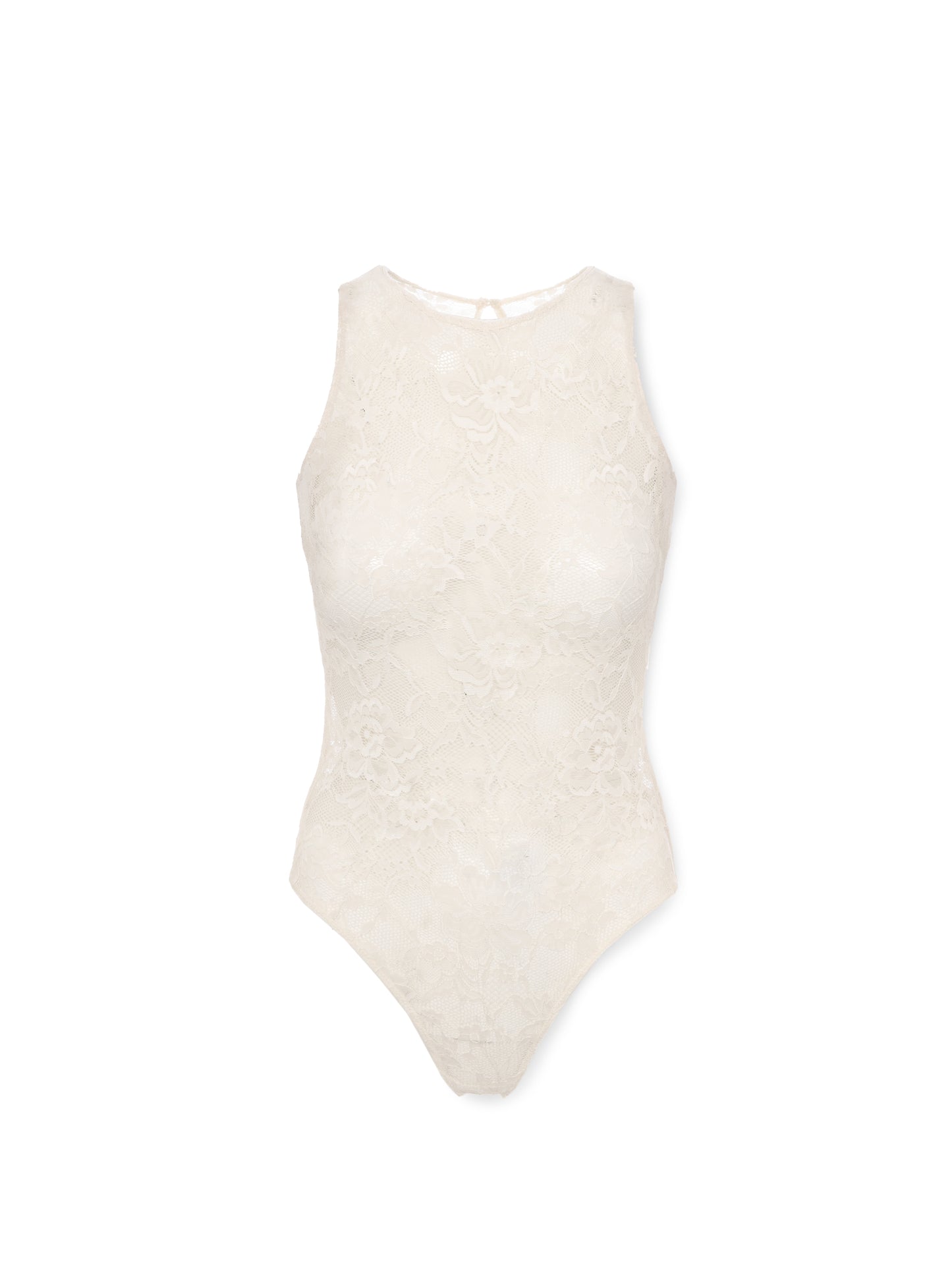 Sleeveless lace bodysuit