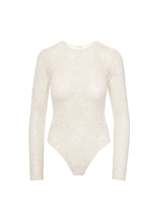 Long-sleeve Lace Bodysuit