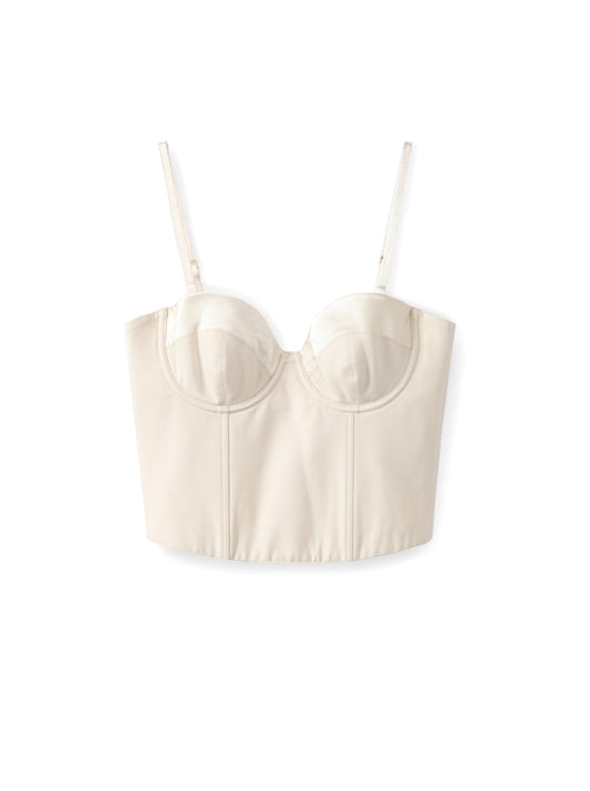 Satin-blend Corset
