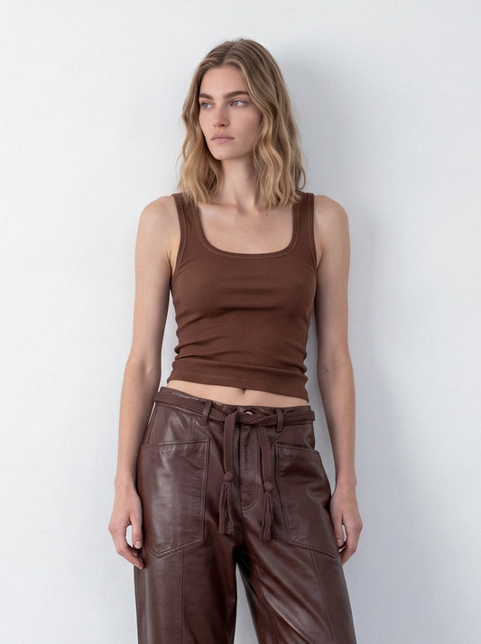 Ribbed tank top