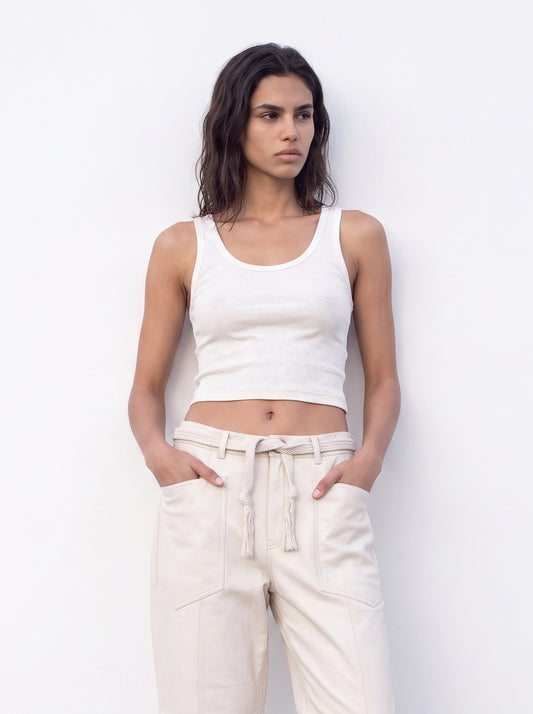Ribbed tank top