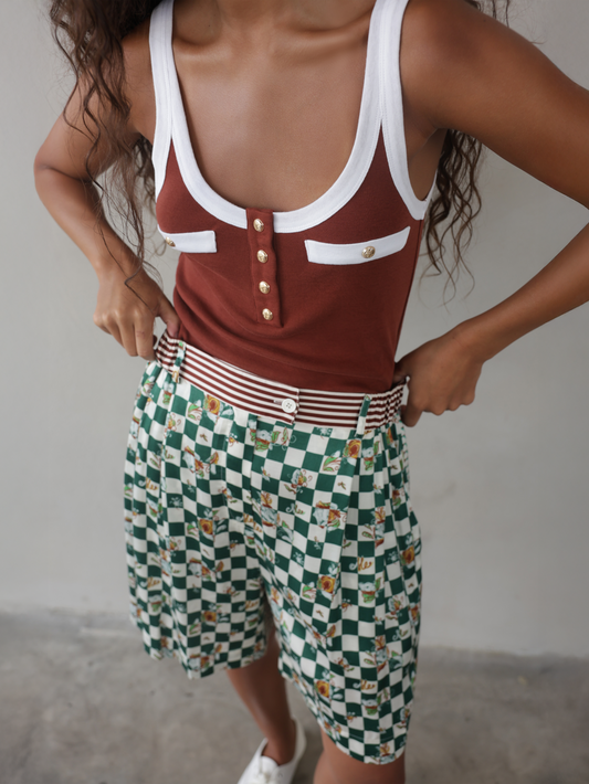 Button-Down Tank Top