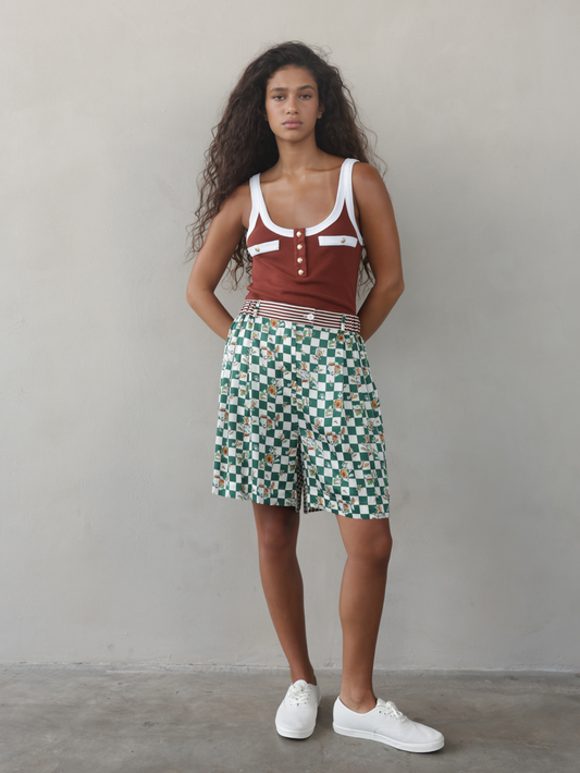 Button-Down Tank Top