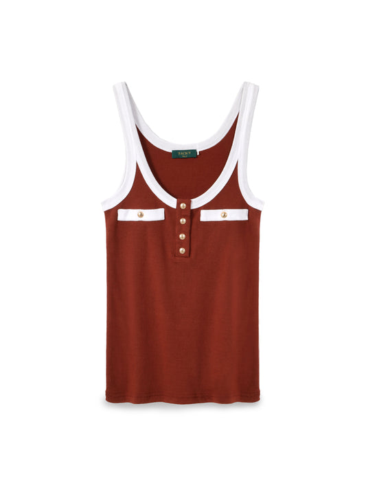 Button-Down Tank Top
