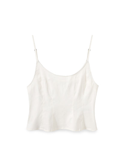 Loose linen tank top
