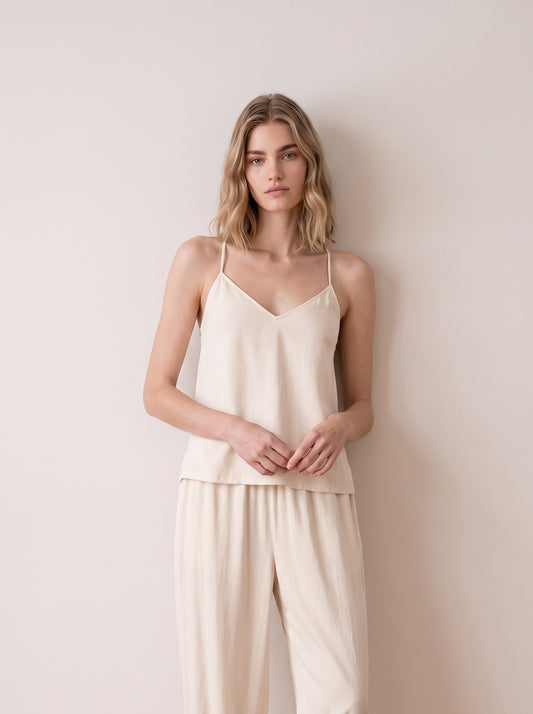 Tailored Cupro Tank Top