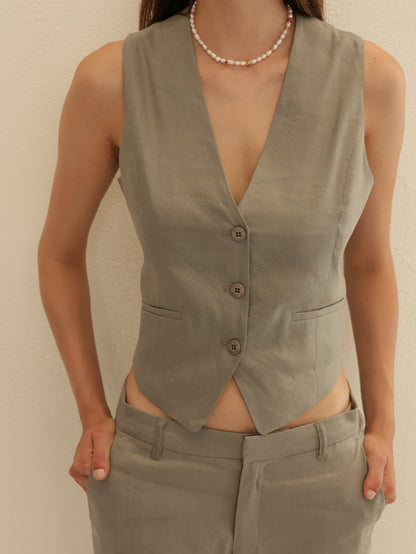 Linen Vest