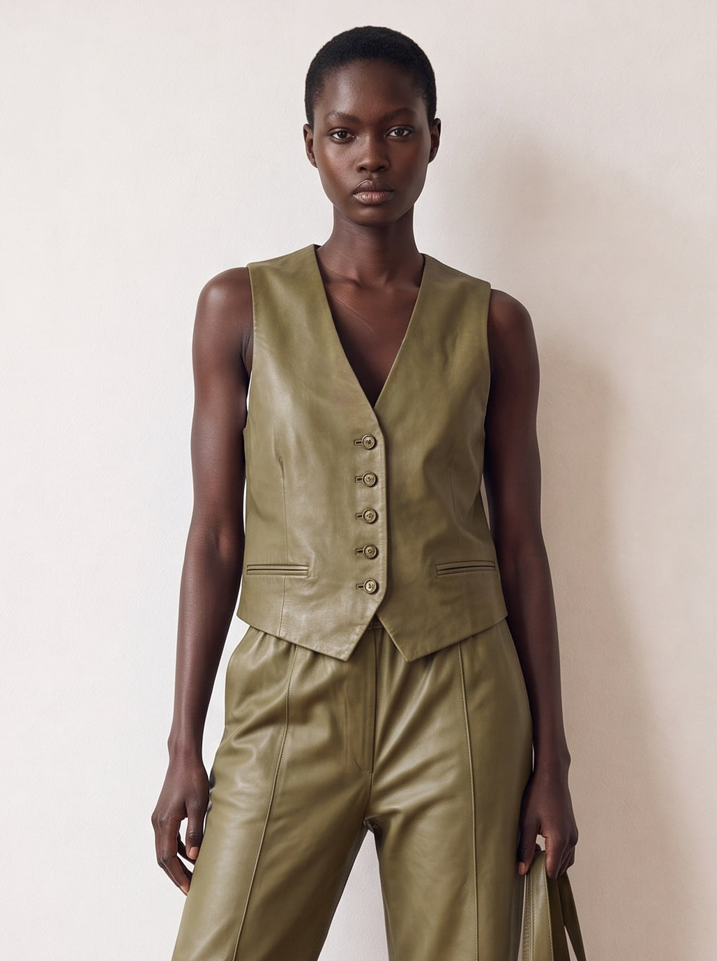 Leather vest