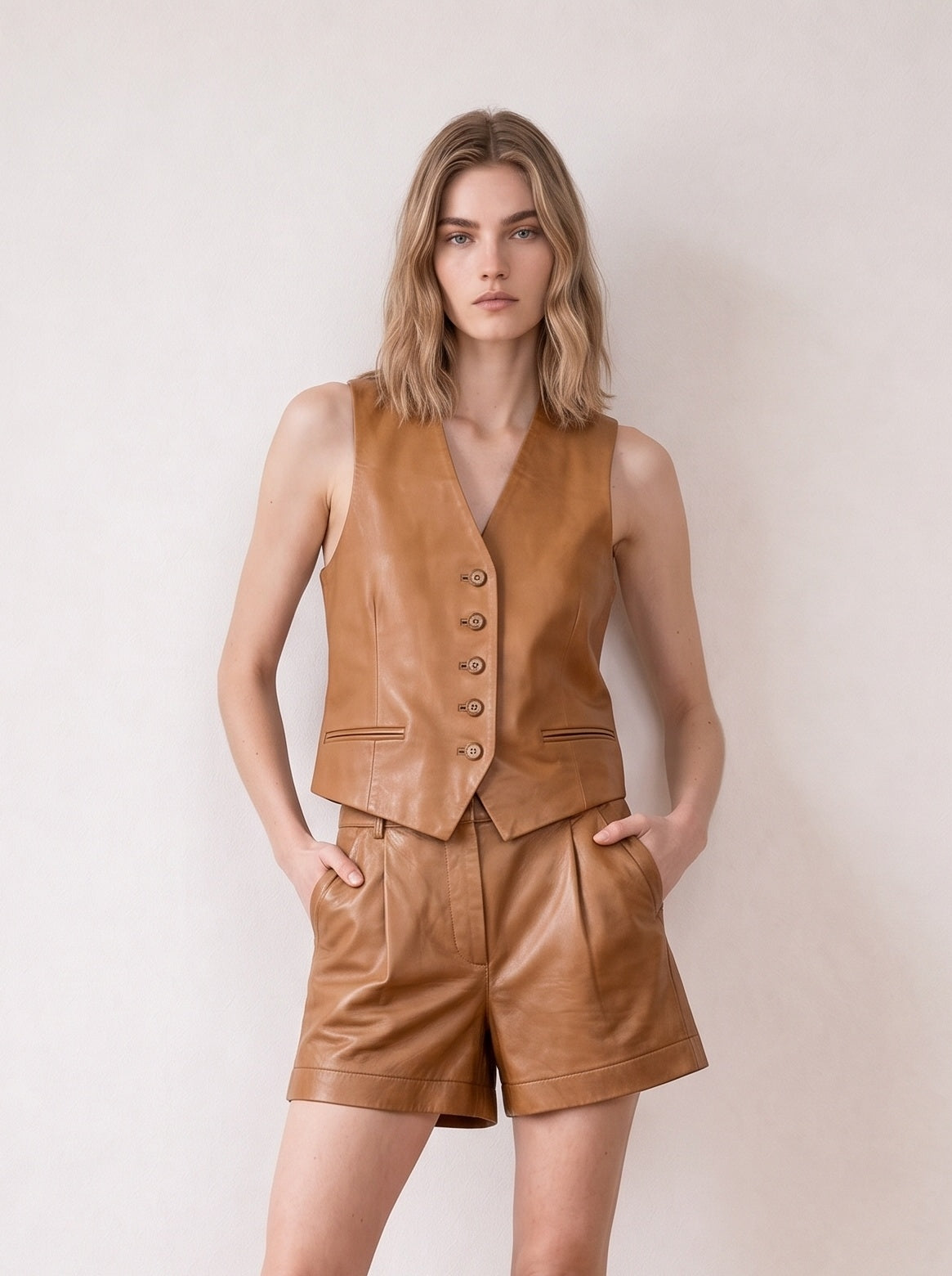 Leather vest