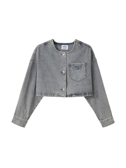 Denim Crop Jacket