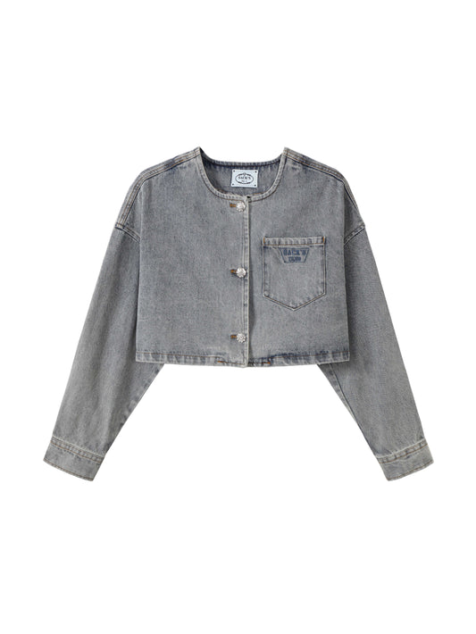 Denim Crop Jacket