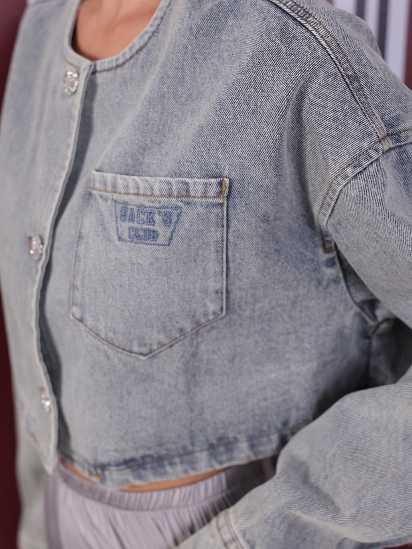 Denim Crop Jacket