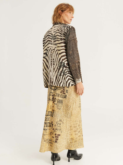 Audrey Printed Collar Jacket