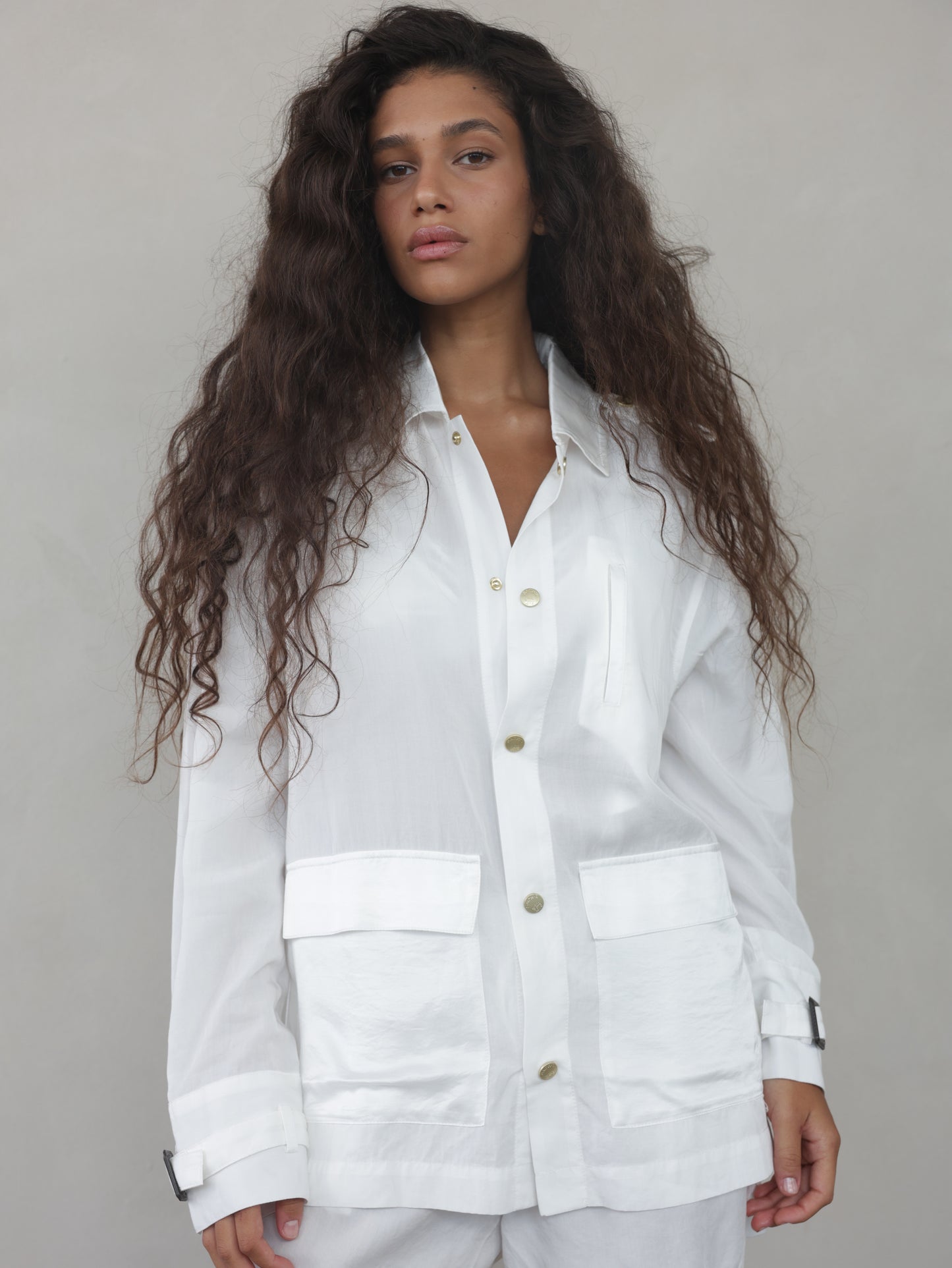 Mixed Satin Jacket