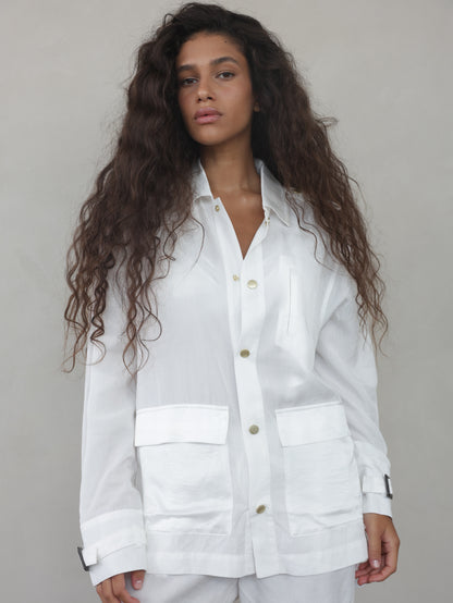 Mixed Satin Jacket
