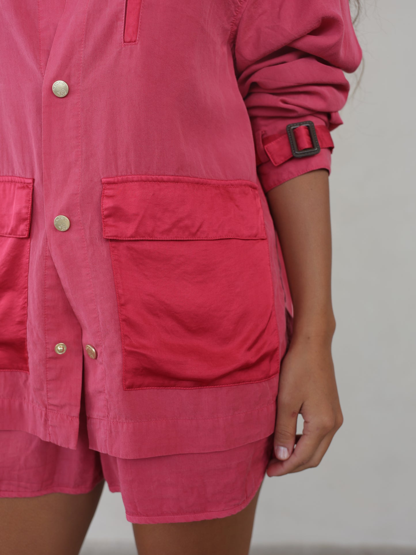 Mixed Satin Jacket