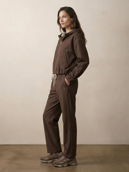 ז'קט  קפוצון פסי סיכה