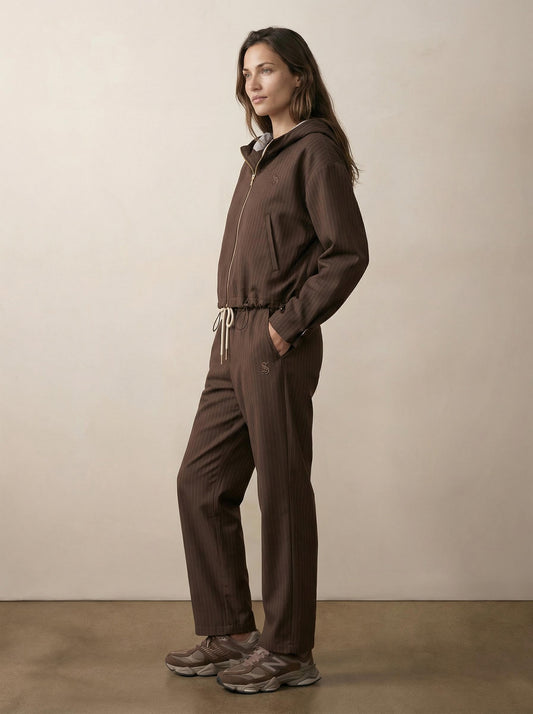 ז'קט  קפוצון פסי סיכה