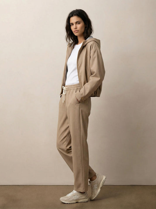 ז'קט  קפוצון פסי סיכה