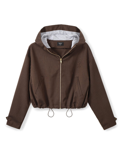 ז'קט  קפוצון פסי סיכה