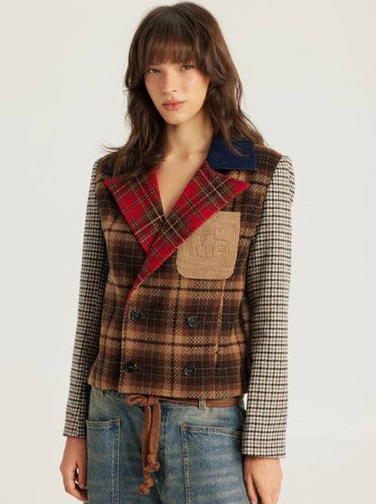 Daphne Velvet Double Br Jacket