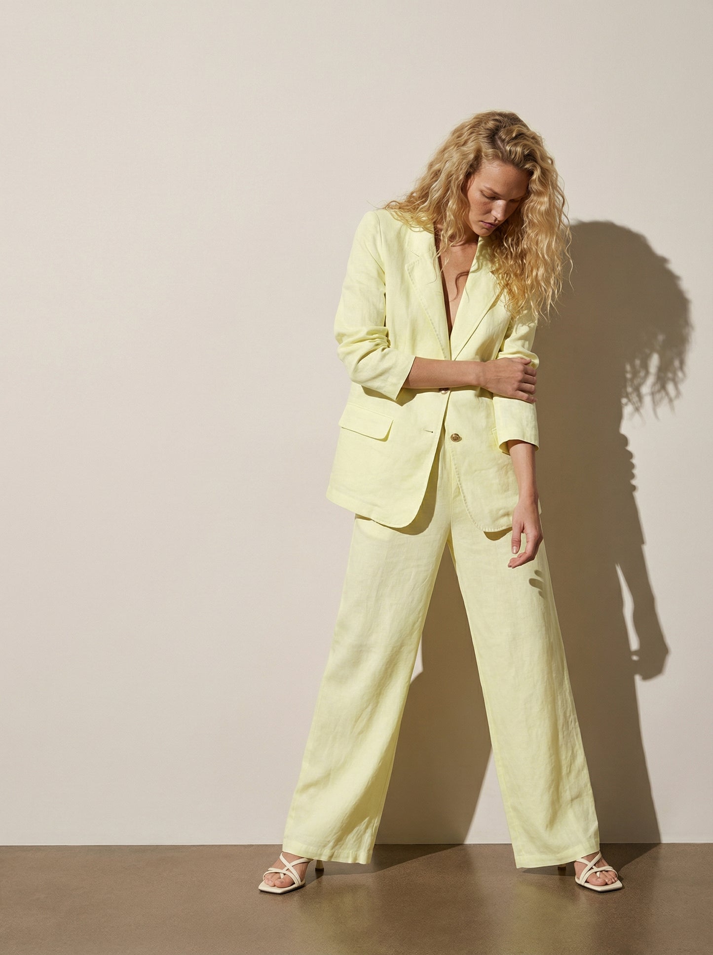 Tailored linen jacket