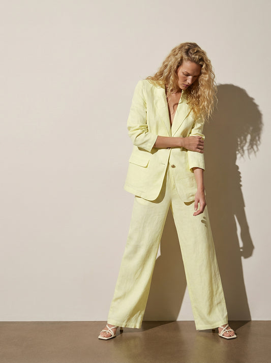 ג'קט פשתן מחויט