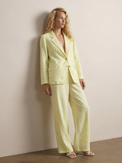 Tailored linen jacket