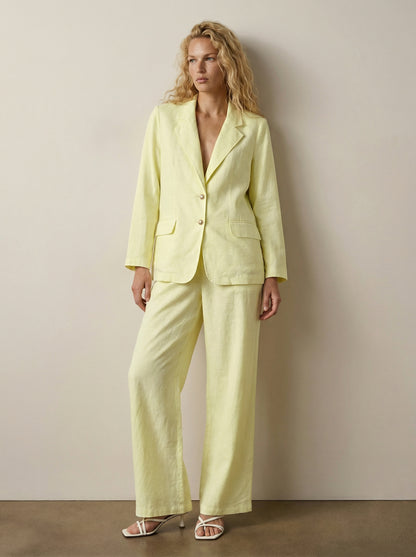 Tailored linen jacket