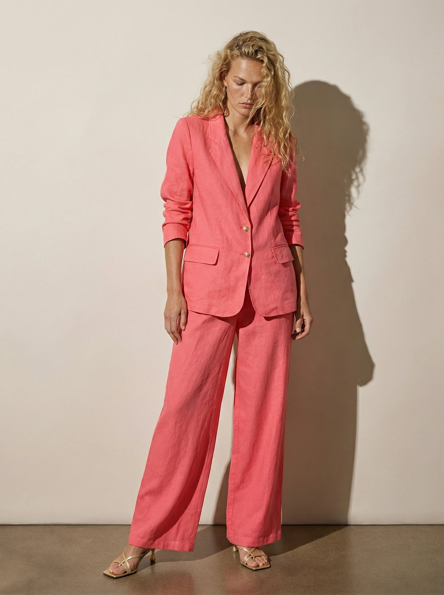 Tailored linen jacket