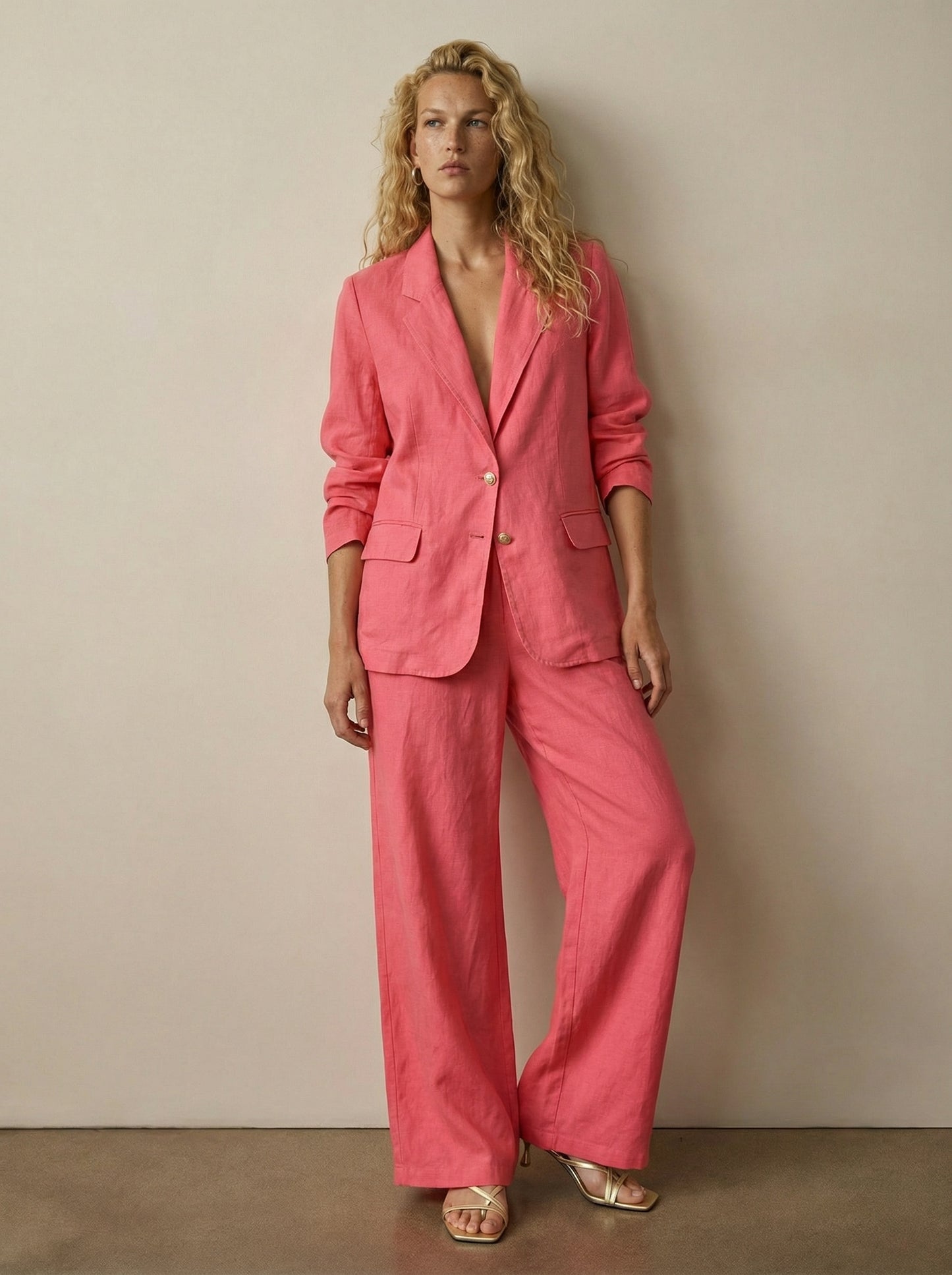 Tailored linen jacket