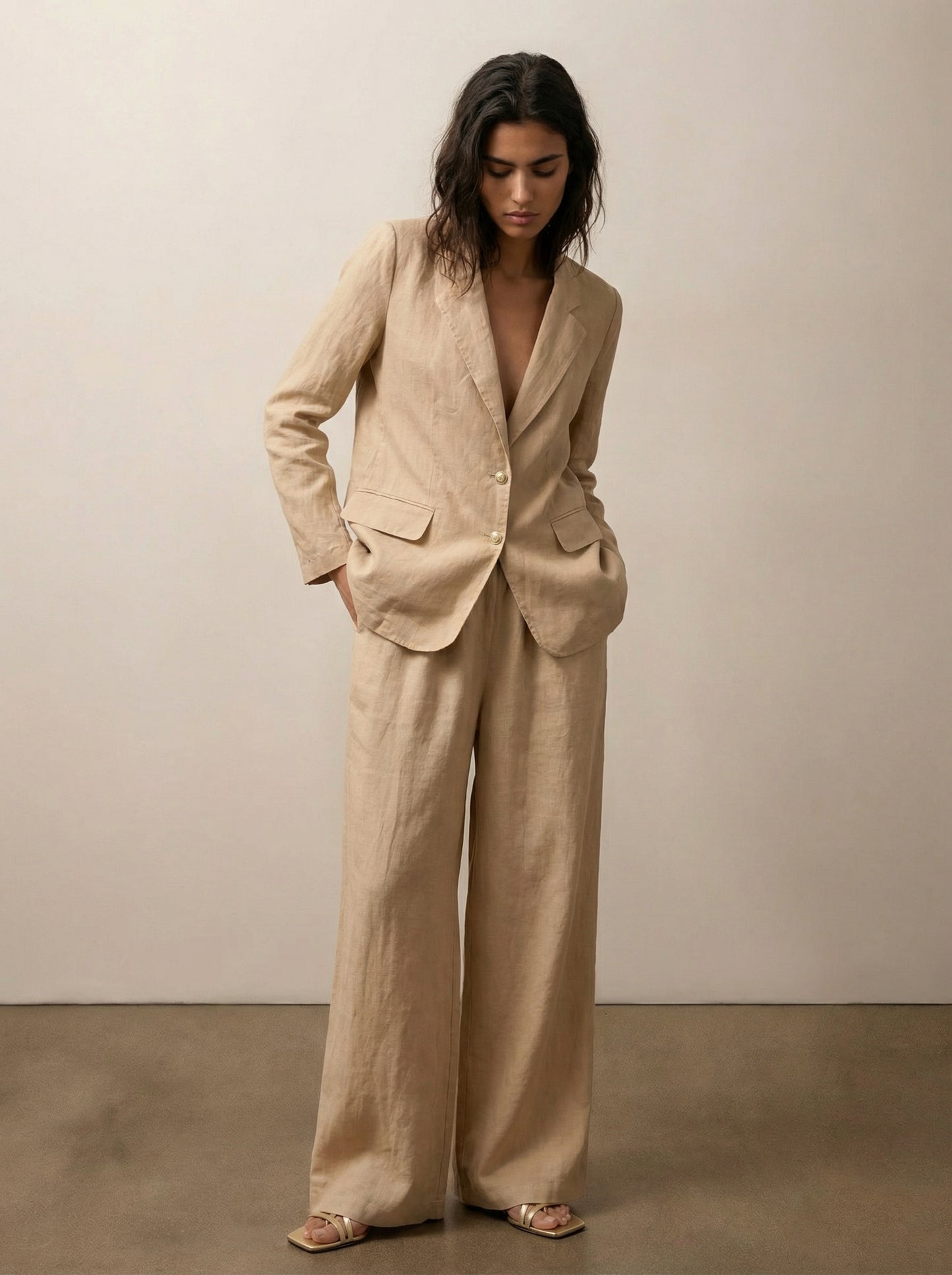Tailored linen jacket