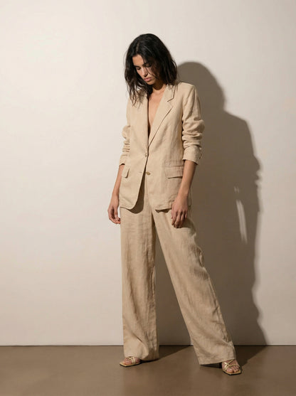 Tailored linen jacket