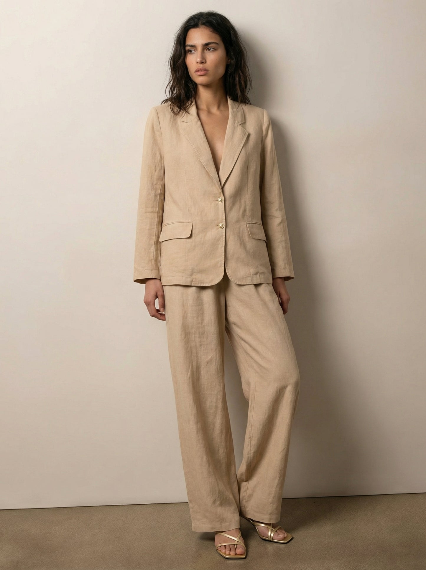 Tailored linen jacket