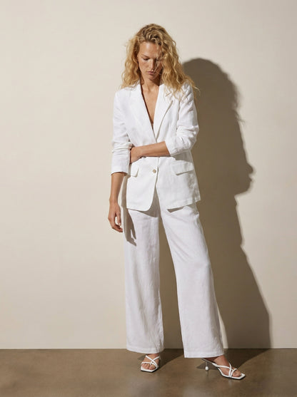 Tailored linen jacket