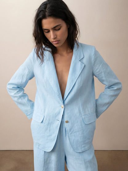 Tailored linen jacket
