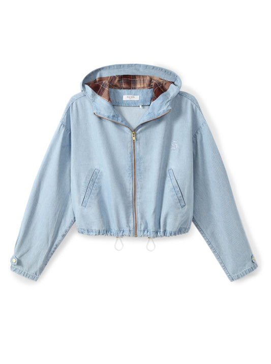 Embroidered Hoodie Jacket