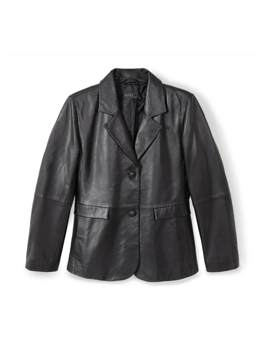 Tailored leather jacket